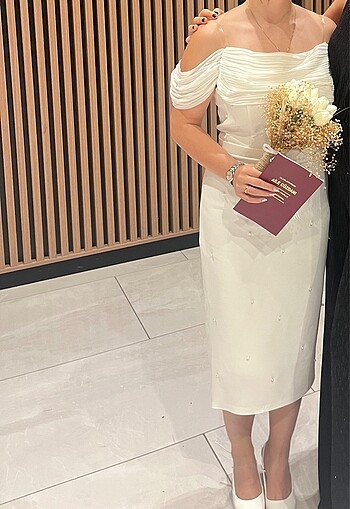 m Beden Çok tatlı nikah elbisesi