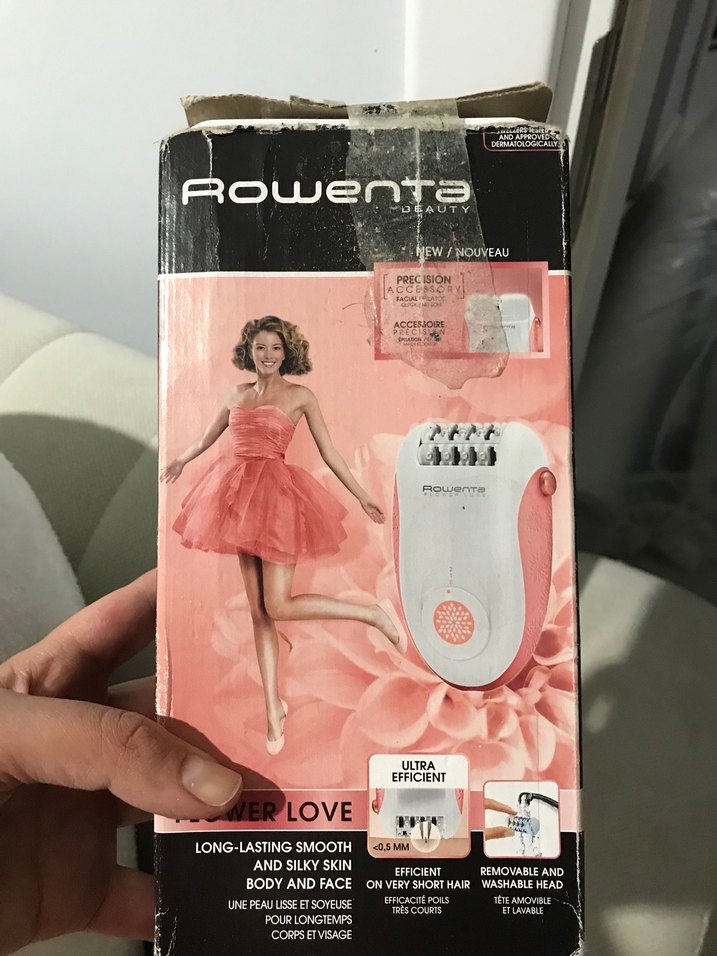 Beyaz ve açık pembe renkli epilatör - Görsel 2