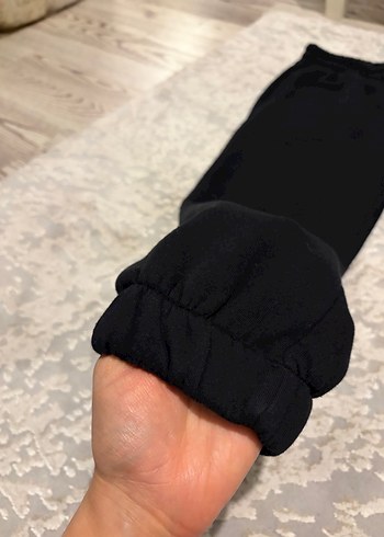 Siyah Rahat Kesim Kadın Eşofman Altı - Görsel 3