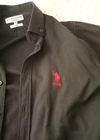 U.S. Polo Assn. Siyah Erkek Gömlek Uzun Kollu