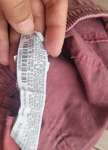 7 Yaş Beden mor Renk #zara tensel kot