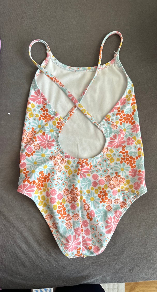 Nabaljı (decathlon) Çiçek Desenli Çok Renkli Kız Mayo - Görsel 2