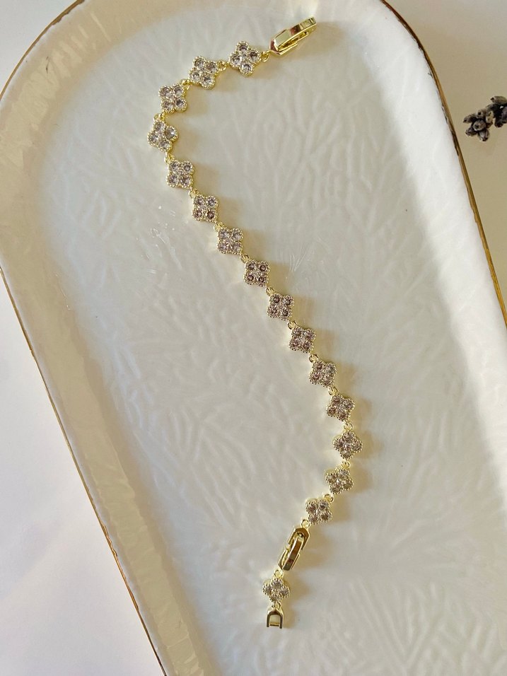 14k vip seri yonca bileklik - Görsel 2