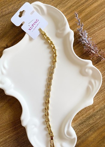 Orijinal xp damgalı kuyum model 14k Xuping bileklik - Görsel 3