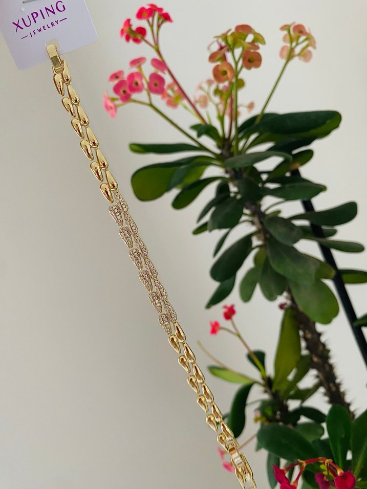 Orijinal xp damgalı kuyum model 14k Xuping bileklik - Görsel 2