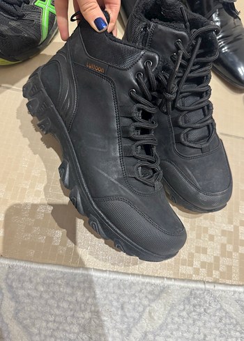 Siyah Bağcıklı Erkek Outdoor Bot - Görsel 3