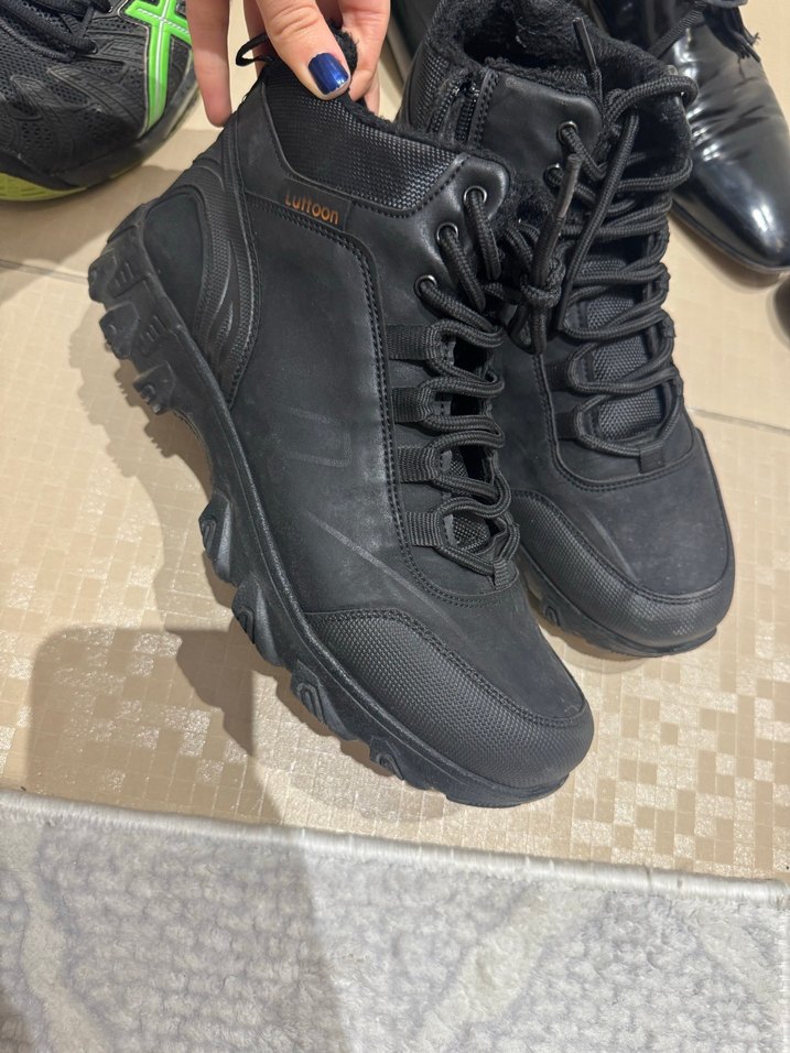 Siyah Bağcıklı Erkek Outdoor Bot - Görsel 3