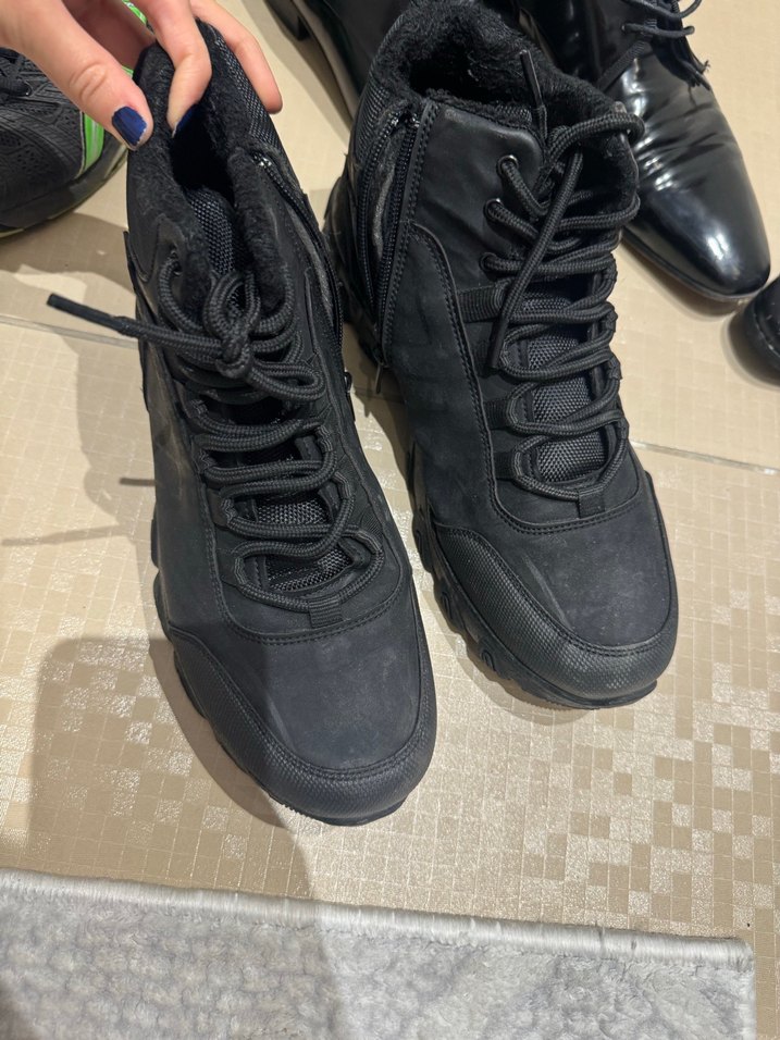 Siyah Bağcıklı Erkek Outdoor Bot - Görsel 2