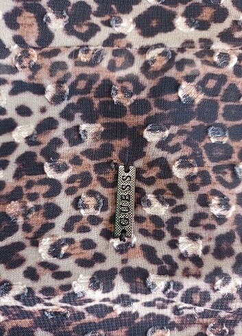 l Beden kahverengi Renk Guess leopar elbise