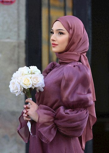 Uzun Kollu Kadın Abiye - Görsel 2