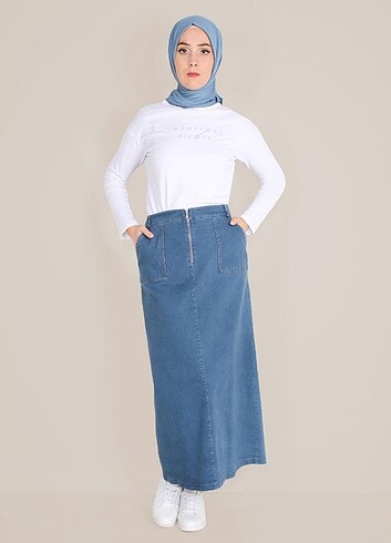 Alvina denim etek