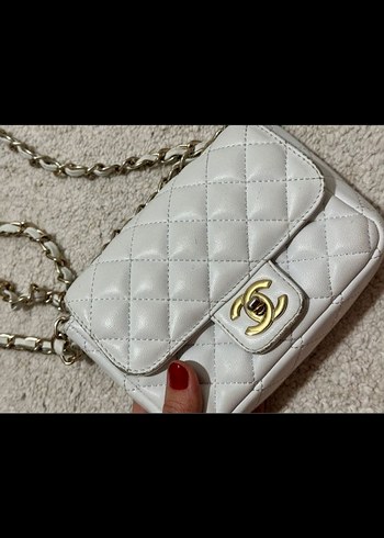 Hakiki Deri Kadın Çanta mini boy chanel - Görsel 2