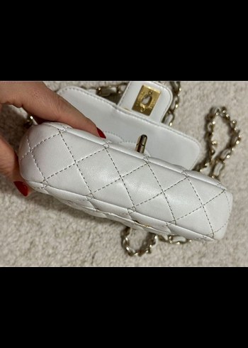 Hakiki Deri Kadın Çanta mini boy chanel - Görsel 7