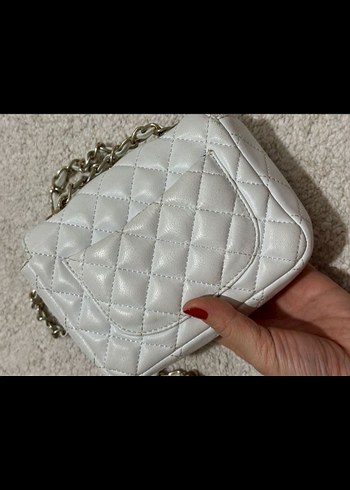 Hakiki Deri Kadın Çanta mini boy chanel - Görsel 8