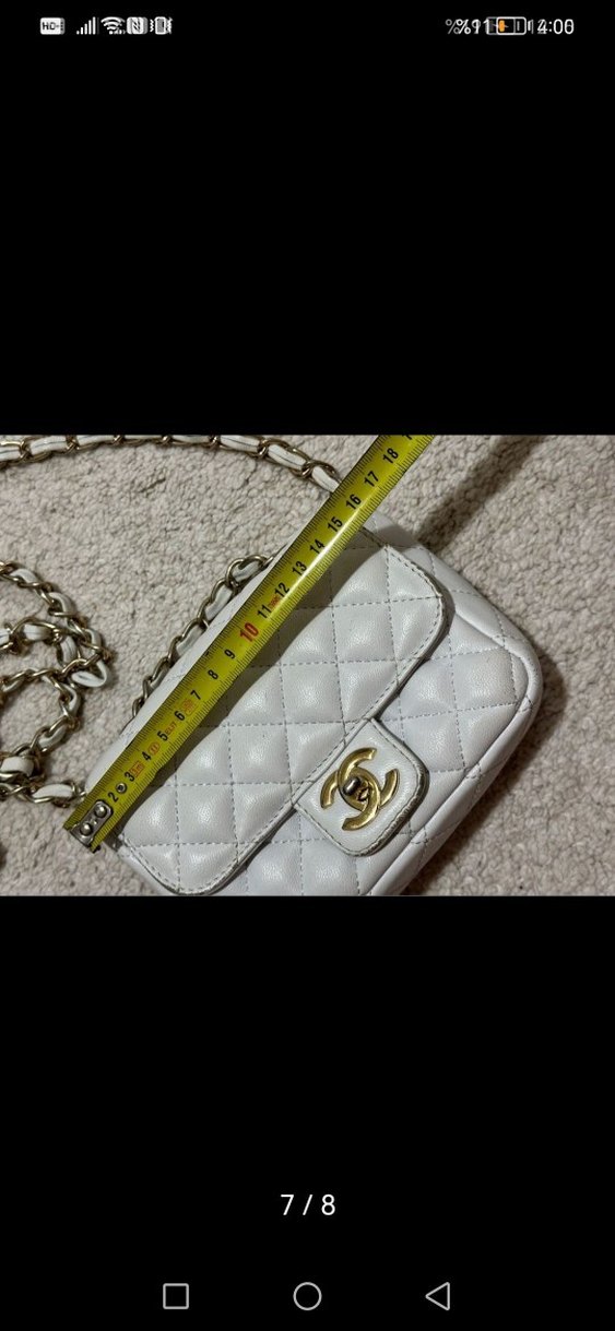 Hakiki Deri Kadın Çanta mini boy chanel - Görsel 4