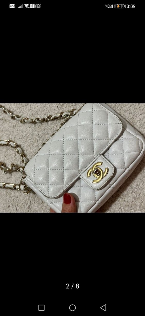 Hakiki Deri Kadın Çanta mini boy chanel - Görsel 2