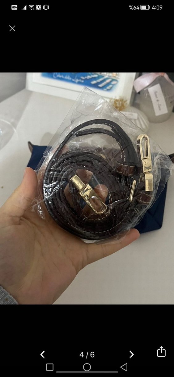 Kahverengi Deri Kadın Çapraz Çanta - Görsel 3