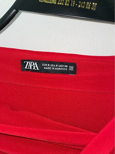 Zara Zara uzun kollu kırmızı bluz s beden xs a da