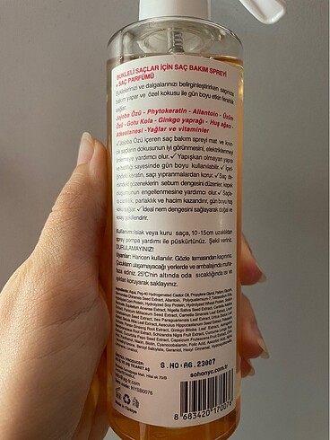 Soho nyc vegan dalgalı saçlar için bakım spreyi ve saç parfümü s - Görsel 4