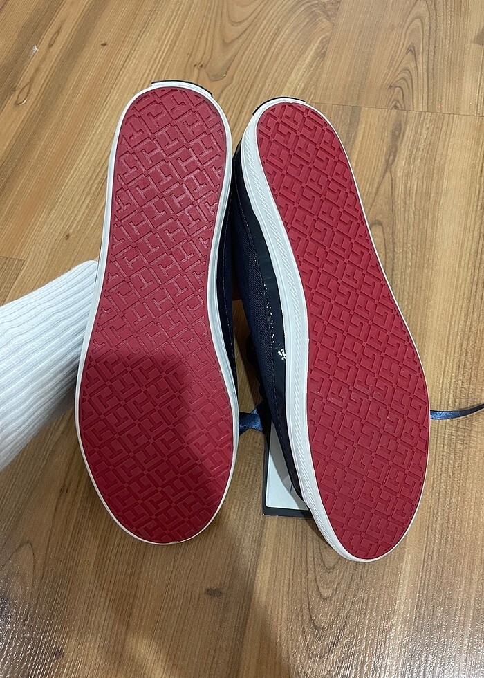 Tommy hilfiger textile sneaker lacivert - Görsel 5