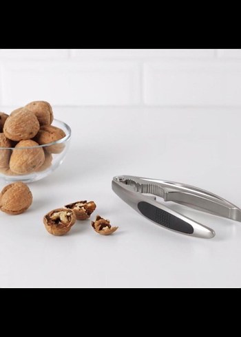 Ikea Gri Metal Ceviz Kıracağı