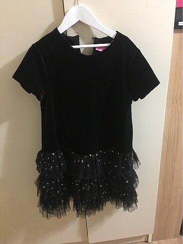 Barbie Barbie kız çocuk kadife elbise
