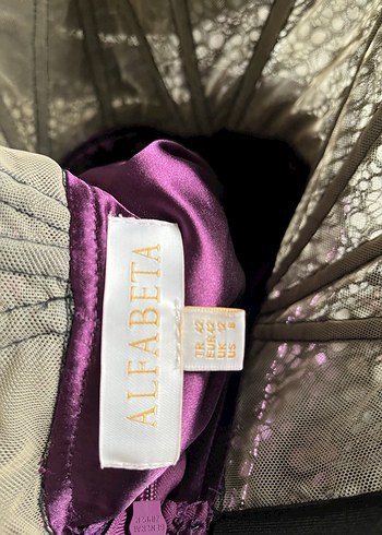 Parlak Mor Straplez Uzun Abiye Elbise - Görsel 7