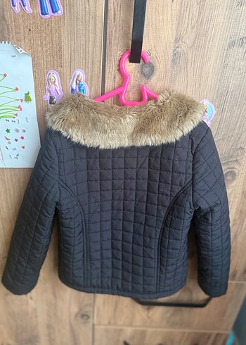 Kahverengi Kürklü Kız Mont - Görsel 2