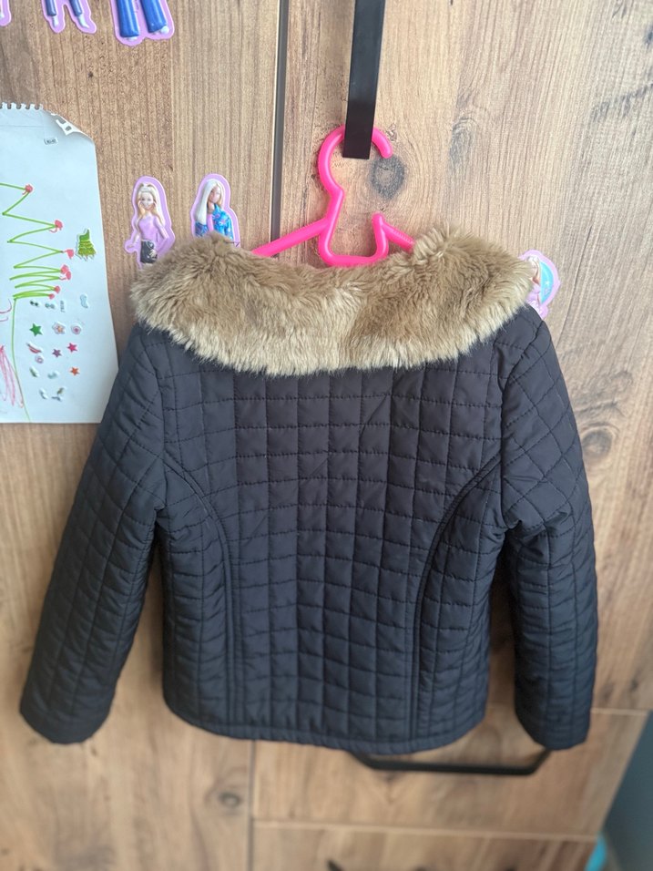 Kahverengi Kürklü Kız Mont - Görsel 2