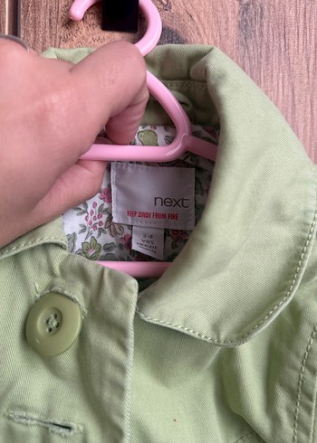 Düğmeli Yeşil Kız Çocuk Ceket - Görsel 2