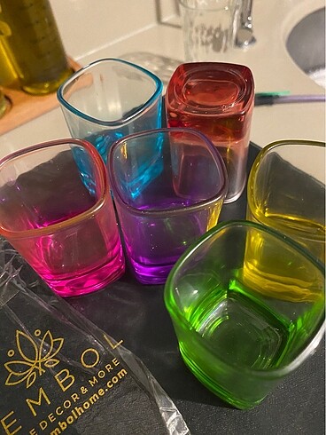 6lı kahve yanı bardağı shot bardağı - Görsel 2