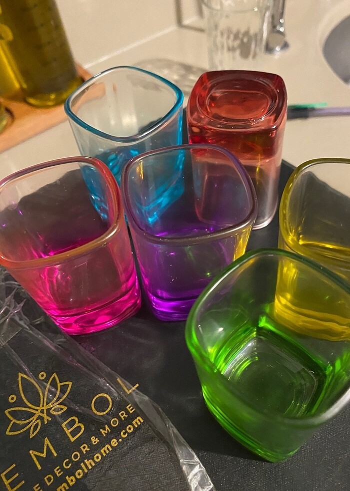 6lı kahve yanı bardağı shot bardağı - Görsel 2