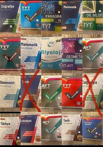 Bilfen soru bankaları yks