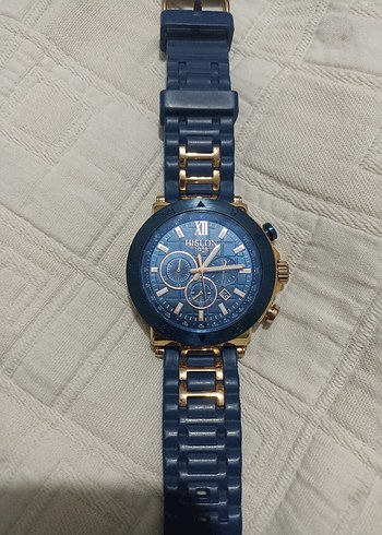 Altın Renkli Hislon Erkek Kol Saati - Görsel 5