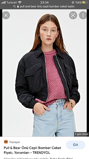 Pull And Bear Bomber Ceket