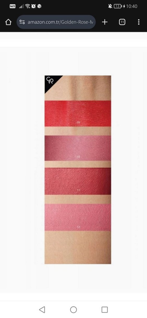 golden rose 09 nolu dudak kalemi ve asetonlar - Görsel 4