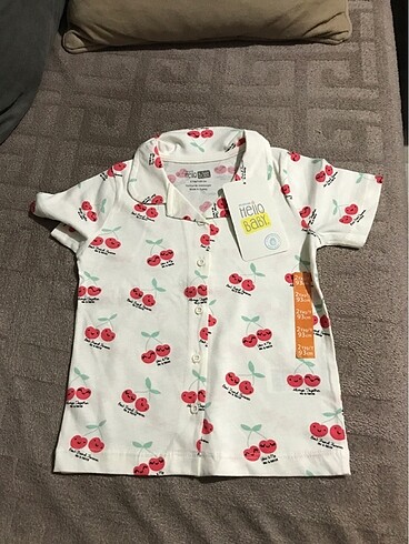 2 Yaş Beden çeşitli Renk Hello baby pijama takımı