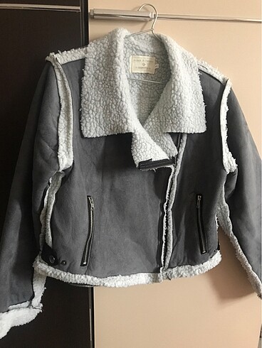 Biker şık mont