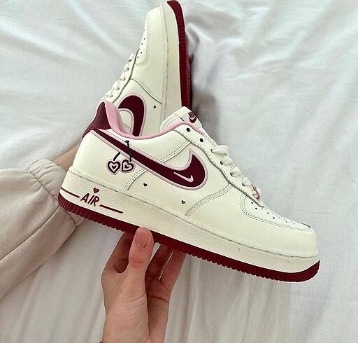 36 Beden bordo Renk AF-1 Valentine kiraz bej