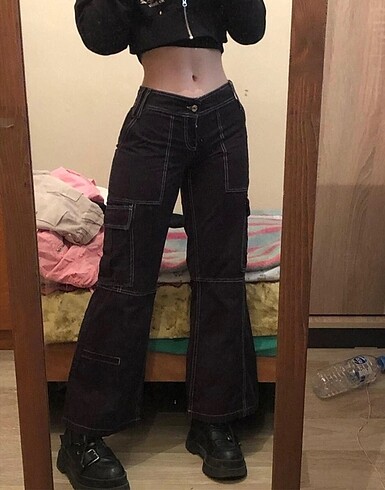 Urban outfitters y2k kargo pantolon