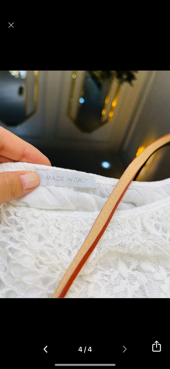 Dantel Detaylı Beyaz Mini Bohem Elbise - Görsel 4