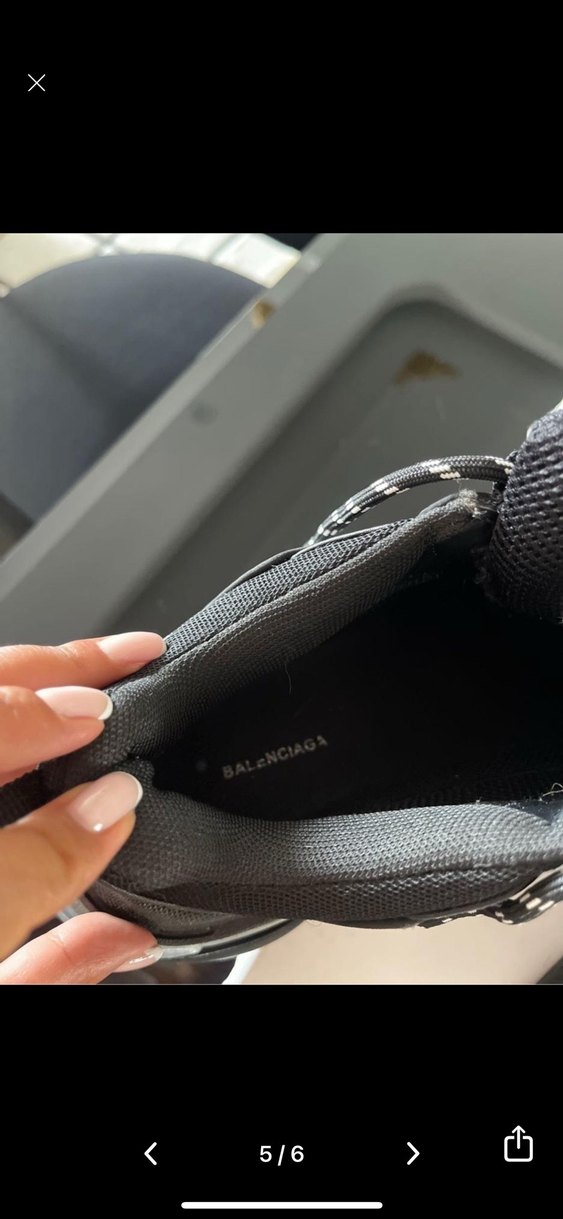 Balenciaga Siyah erkek Spor Ayakkabı - Görsel 5
