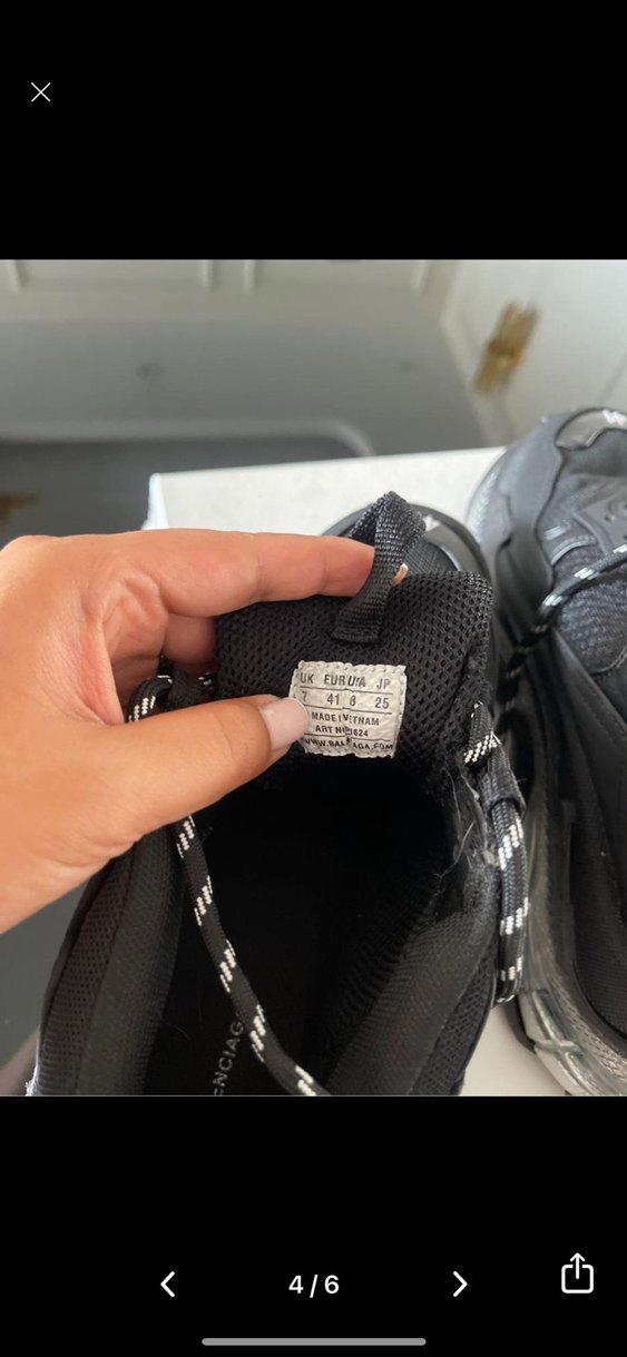 Balenciaga Siyah erkek Spor Ayakkabı - Görsel 4