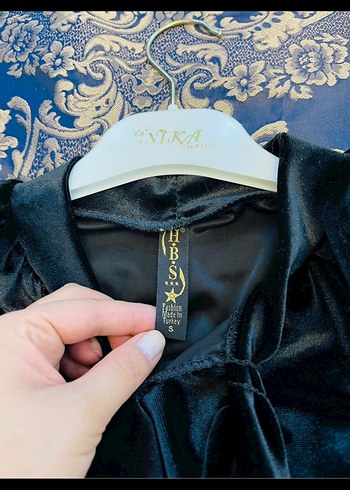 Siyah Uzun Kollu Gotik Elbise - Görsel 5