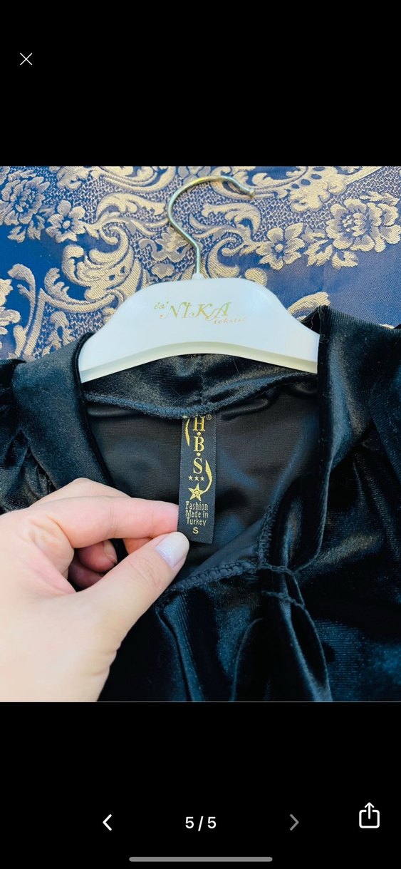 Siyah Uzun Kollu Gotik Elbise - Görsel 5