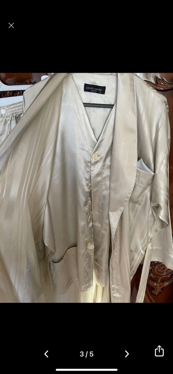 Bej Uzun Kollu Erkek Pijama Takımı - Görsel 3