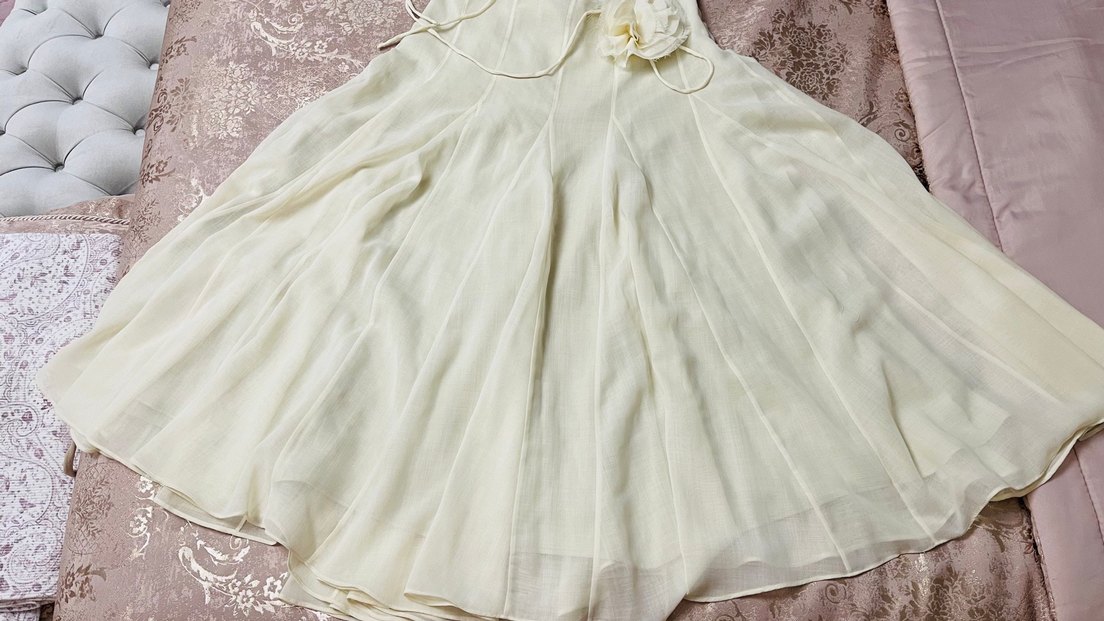 Beyaz Keten midi
etek - Görsel 3