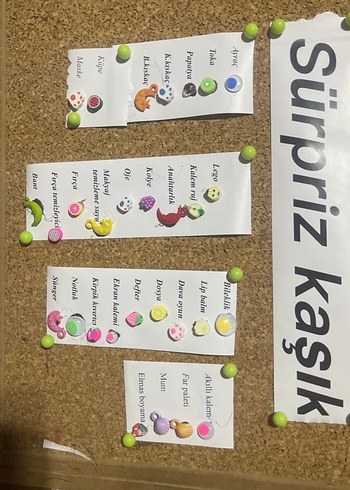 Renkli Sürpriz Kaşık Planlayıcı