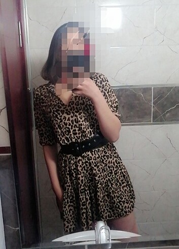 leopar elbise