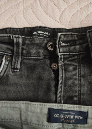 Mavi Jeans erkek mavı Gri Normal Boy Kemerli Denim Pantolon